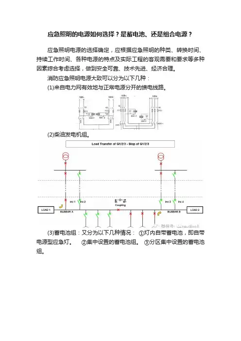 应急照明的电源如何选择？是蓄电池、还是组合电源？