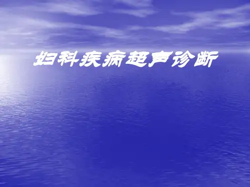 妇科疾病超声诊断PPT课件