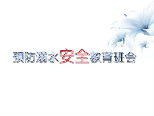 2020防溺水安全教育主题班会课件 共48张PPT