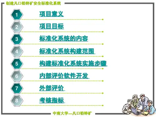 a-凡口铅锌矿创建安全标准化系统实施方案tym