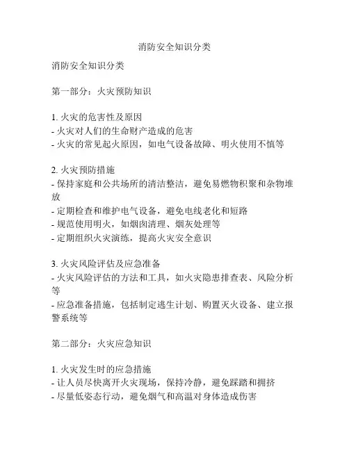 消防安全知识分类