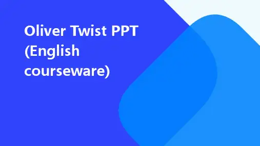 雾都孤儿PPT(英文课件)
