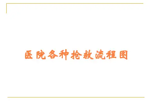 医院各种抢救流程图