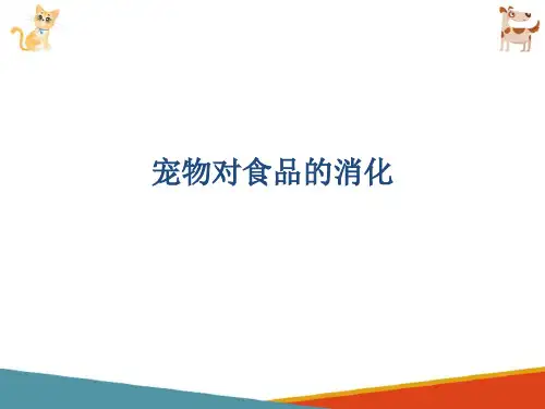 宠物营养与供应—宠物对食品的消化利用