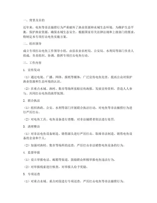 专项打击电鱼实施方案
