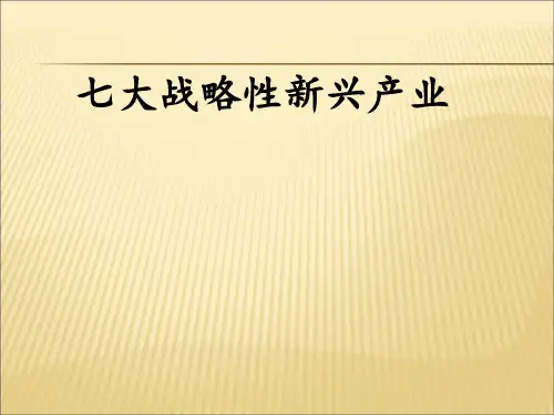 七大战略新兴产业.介绍