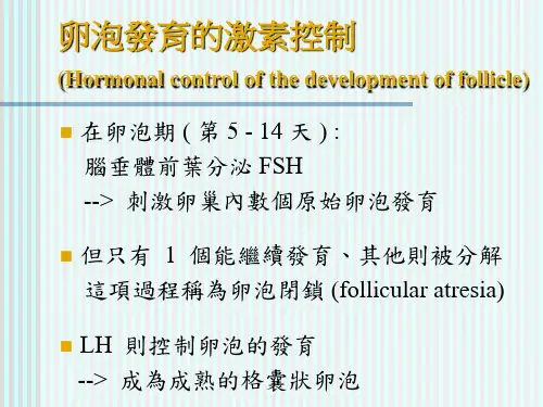 卵泡发育的激素控制课件