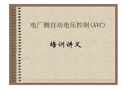 电厂侧自动电压控制AVC培训讲义