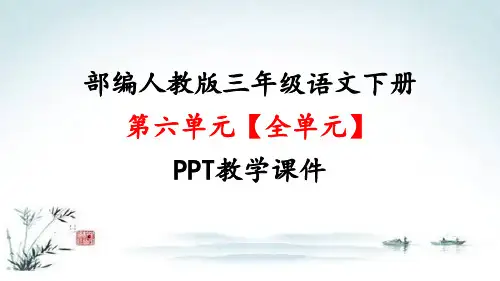 部编人教版三年级语文下册6第六单元【全单元】精品教学PPT课件