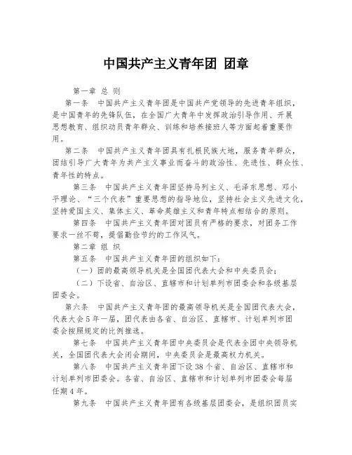中国共产主义青年团 团章