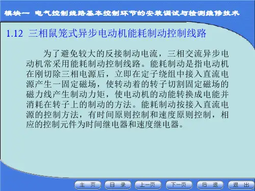 三相异步电动机能耗制动课件