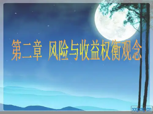 第二章风险与收益权衡观念