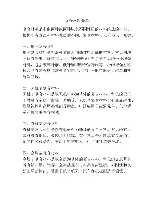 复合材料分类