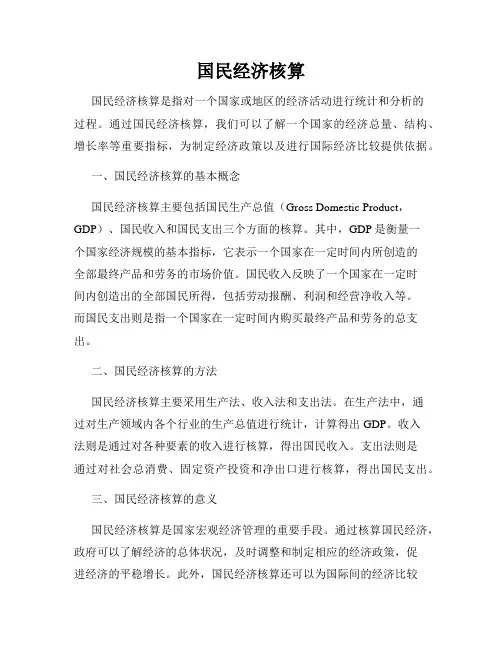 国民经济核算