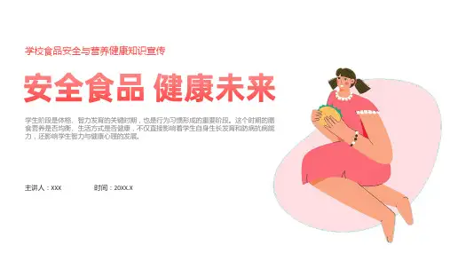 学校食品安全与营养健康知识宣传课件