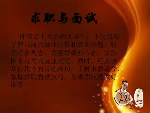 求职面试的资料准备(ppt 48页)