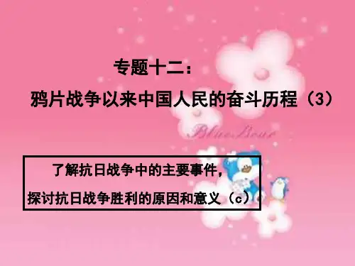 鸦片战争以来中国人民的奋斗历程(中学课件201911)