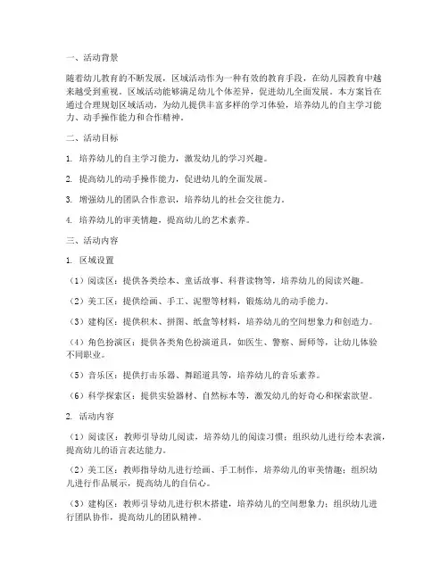 区域投放活动计划方案设计