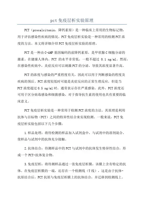 pct免疫层析实验原理