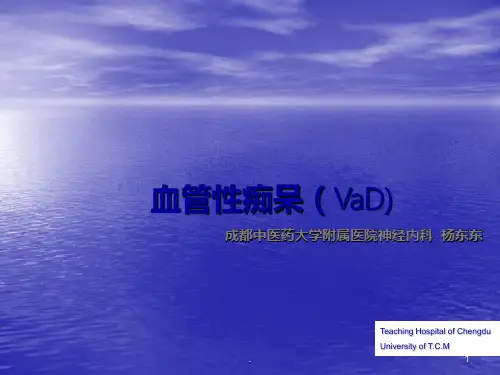 血管性痴呆 (2)ppt课件