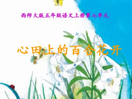 《第28课心田上的百合花》+PPT课件