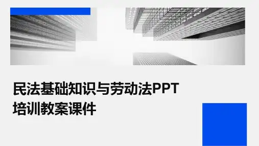 民法基础知识与劳动法PPT培训教案课件