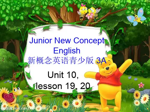 新概念英语青少版3A,unit10,lesson19,lesson20课件