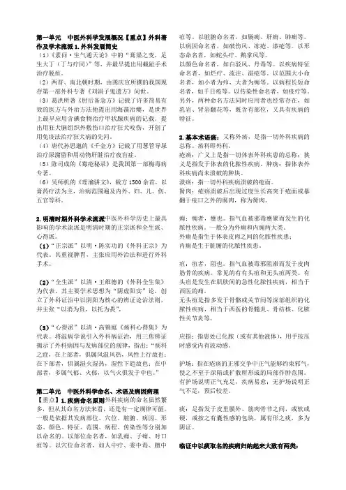 中医外科学