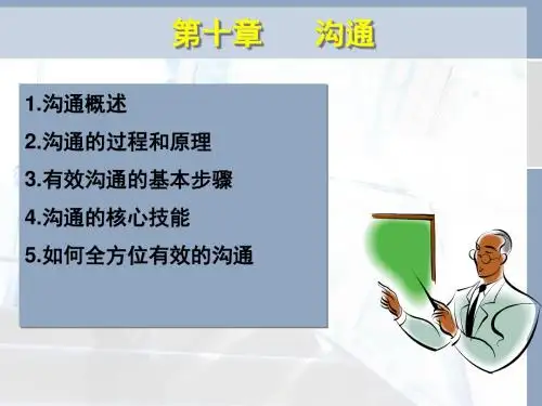 组织行为学第十讲 沟通(2015-10-22)