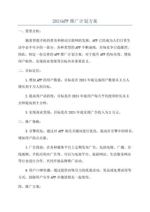 2024APP推广计划方案