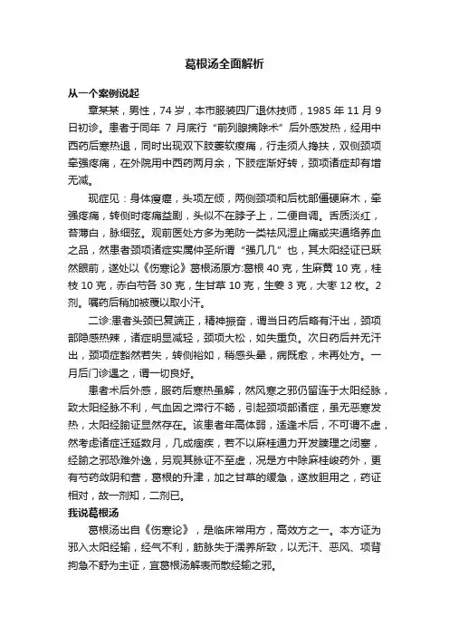 葛根汤全面解析