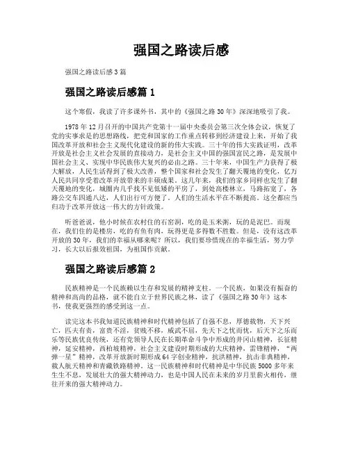 强国之路读后感