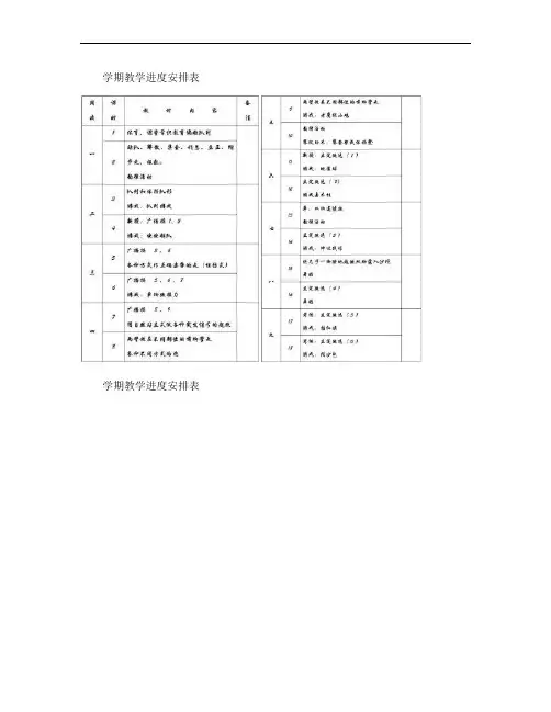 人教版一年级上学期体育全册教案.