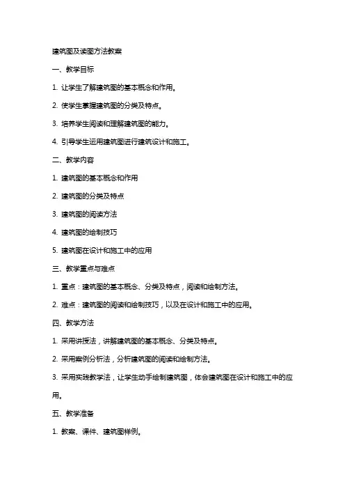 建筑图及读图方法教案