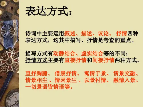 诗歌艺术手法鉴赏PPT课件