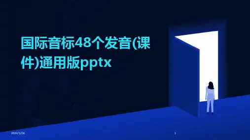 国际音标48个发音(课件)通用版pptx(2024)