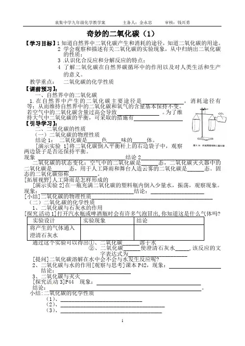 奇妙的二氧化碳(1)