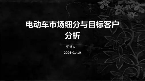 电动车市场细分与目标客户分析