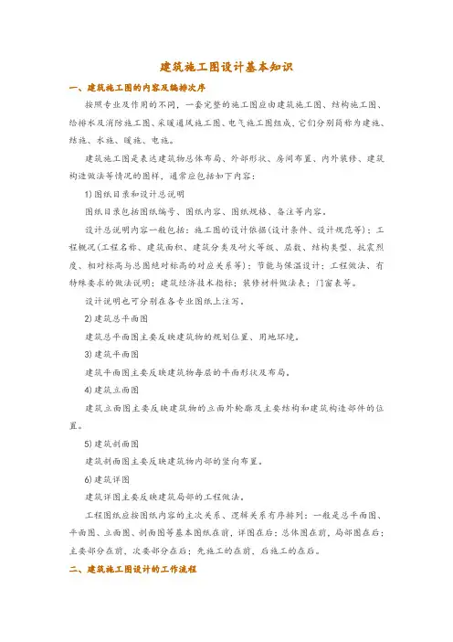 建筑施工图设计基本知识