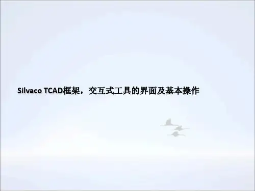 Silvaco-TCAD交互式工具的界面及基本操作教学提纲