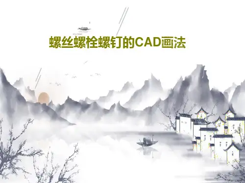 螺丝螺栓螺钉的CAD画法77页PPT