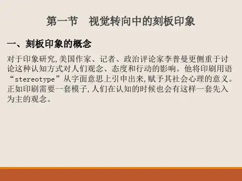 《视觉传播概论》(第2版)第十一章 视觉刻板印象