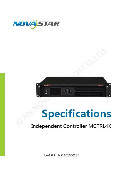 诺瓦科技LED屏同步控制系统MCTRL4K规格书英文版