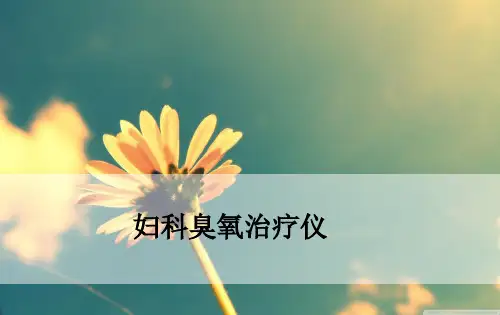妇科臭氧治疗仪PPT课件