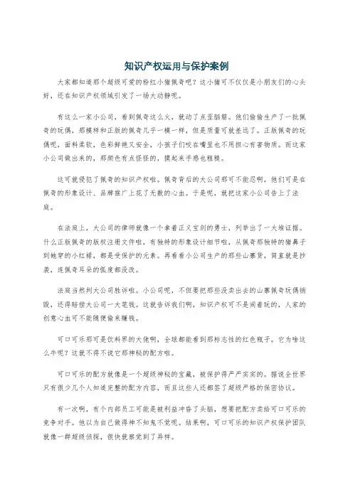 知识产权运用与保护案例