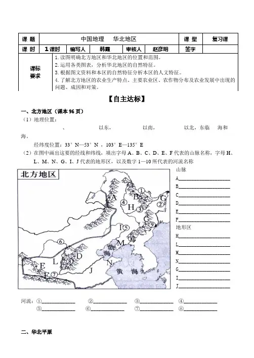 华北平原复习课件