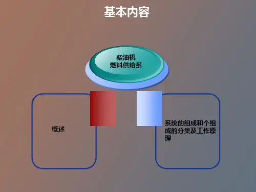 柴油机燃料供给系