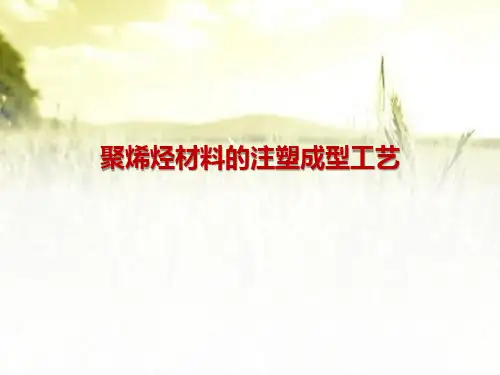 聚烯烃材料的成型工艺 PPT