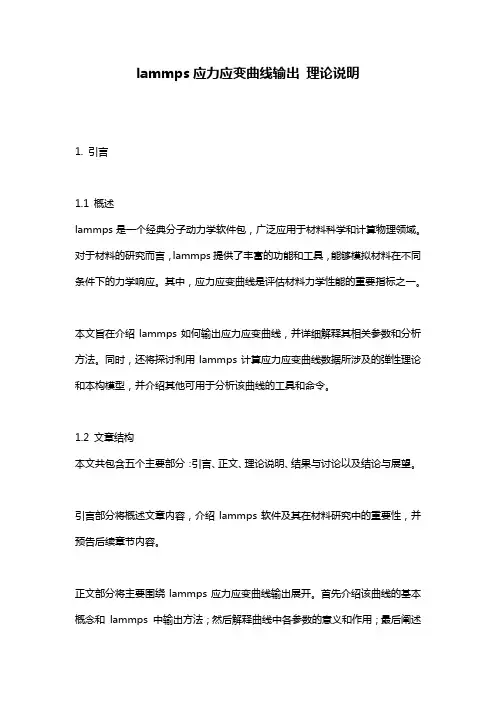 lammps应力应变曲线输出_理论说明