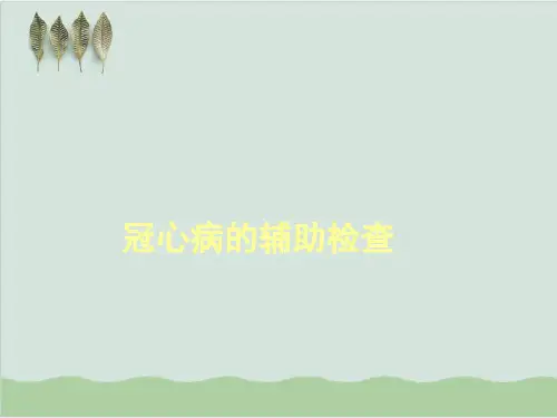 冠心病的辅助检查PPT课件( 58页)